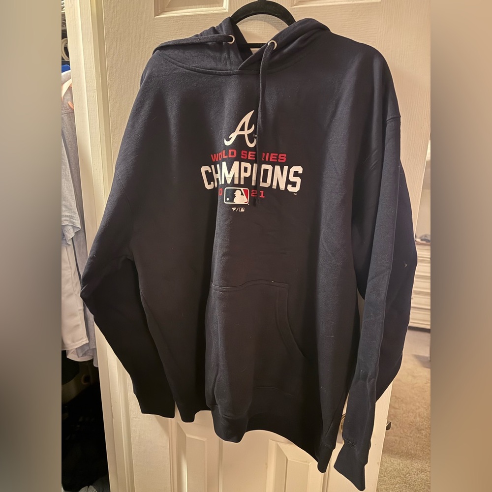 Atlanta Braves Fanatics World Series Champions 2021 Hoodie XL - Picture 2 of 4